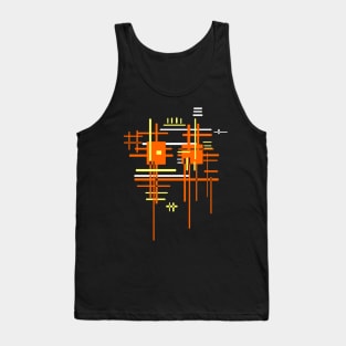 Minimal Architecture Techno Design Tank Top